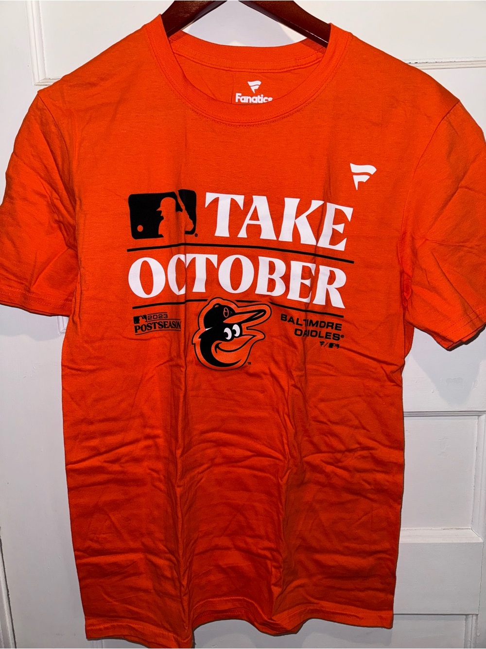 Fanatics Orange Baltimore Orioles "Take October" Short Sleeve T-Shirt